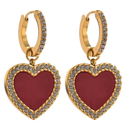 Dangle Heart Earrings