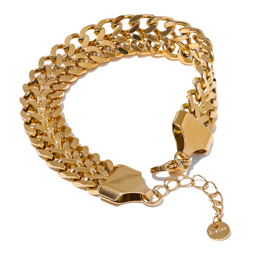 Refined Wide Cuban Chain Bracelet