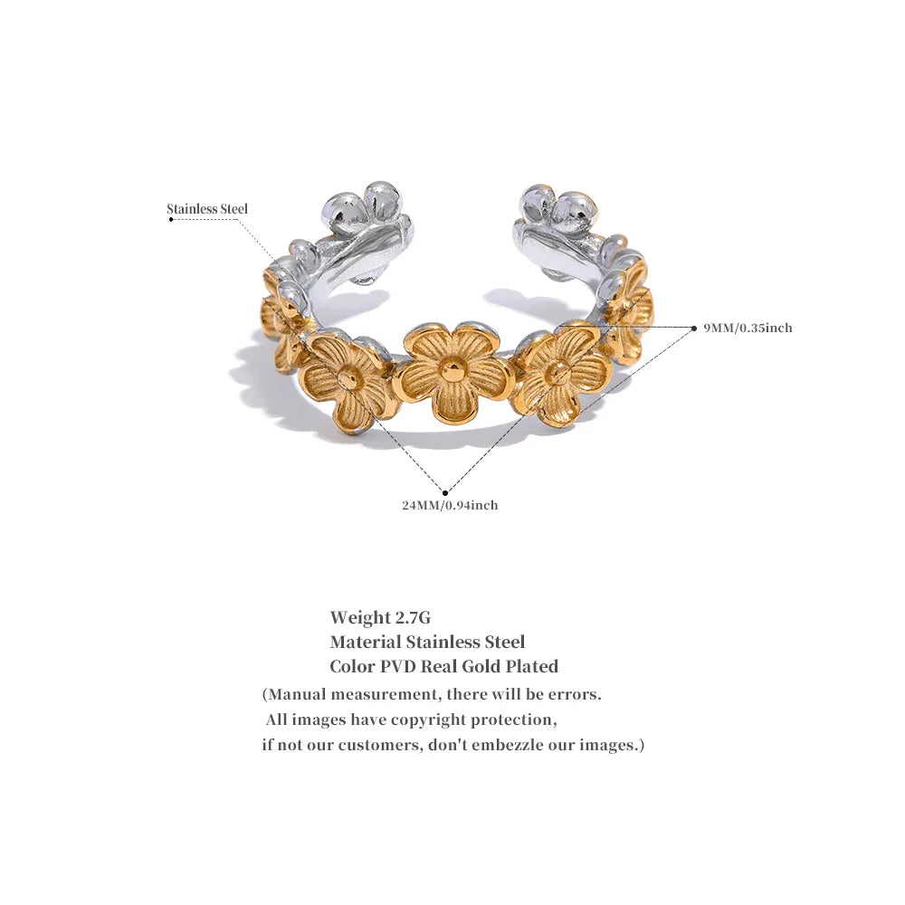 Flower engagement ring