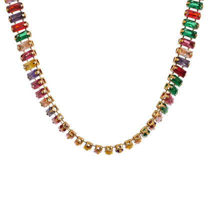 Cubic Zirconia Tennis Necklace