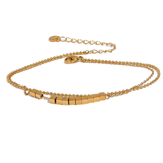 Square Bead Anklet