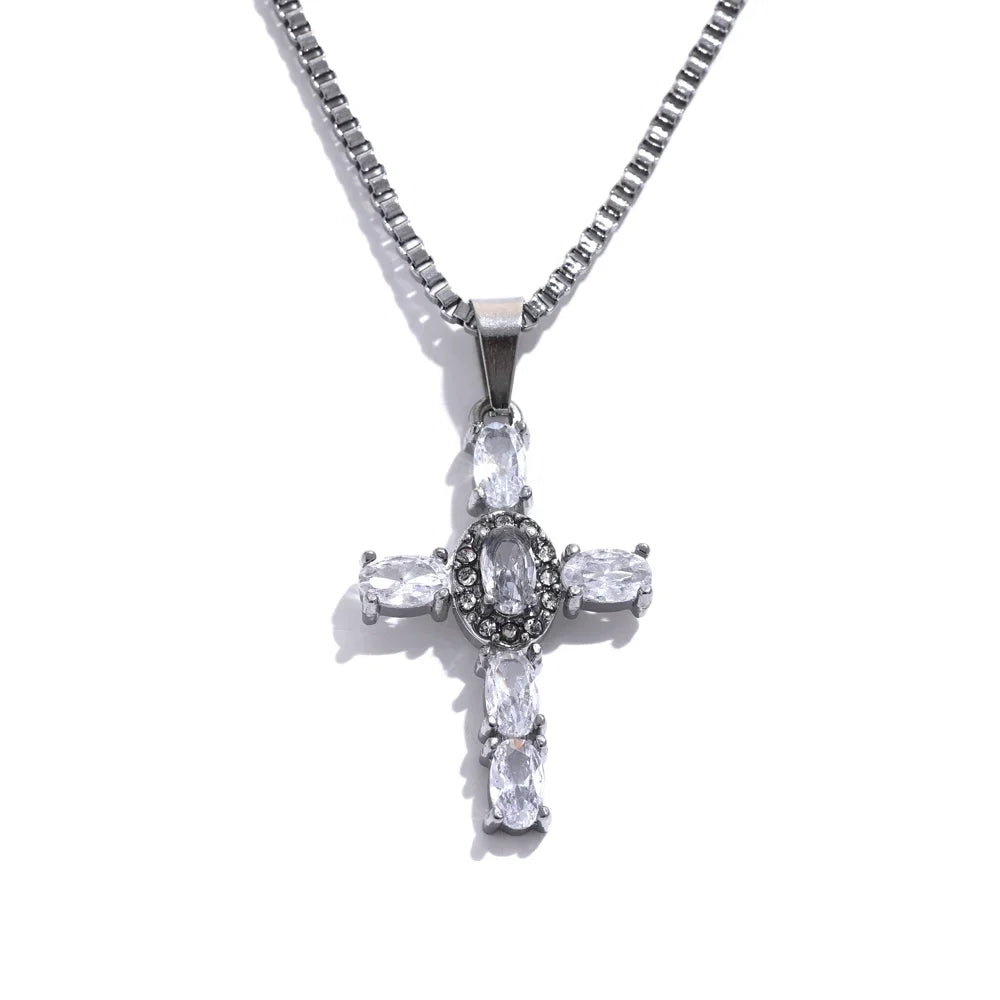 Small Gold Cross Necklace