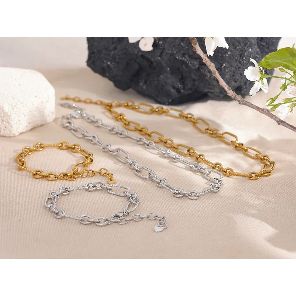 Chain Necklace & Bracelet