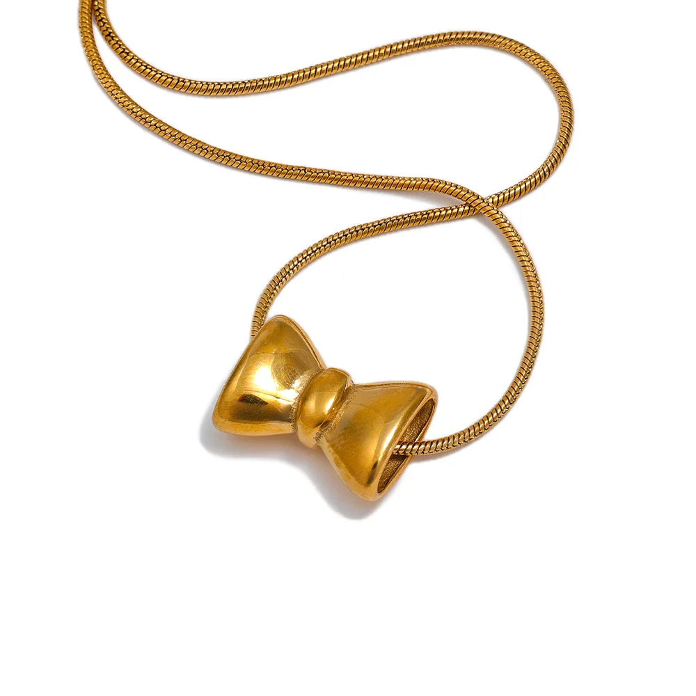Bow Knot Pendant Necklace