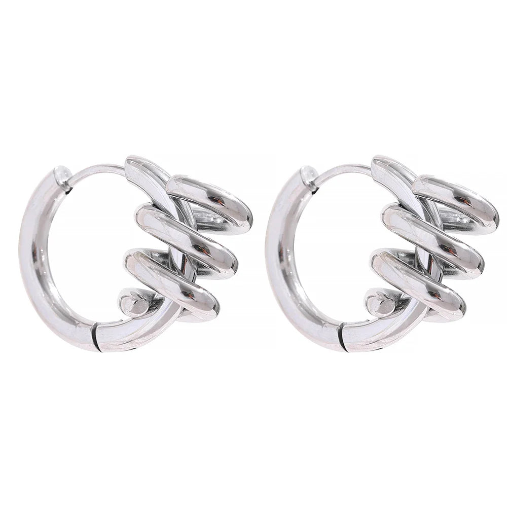 Twisted Hoop Earrings