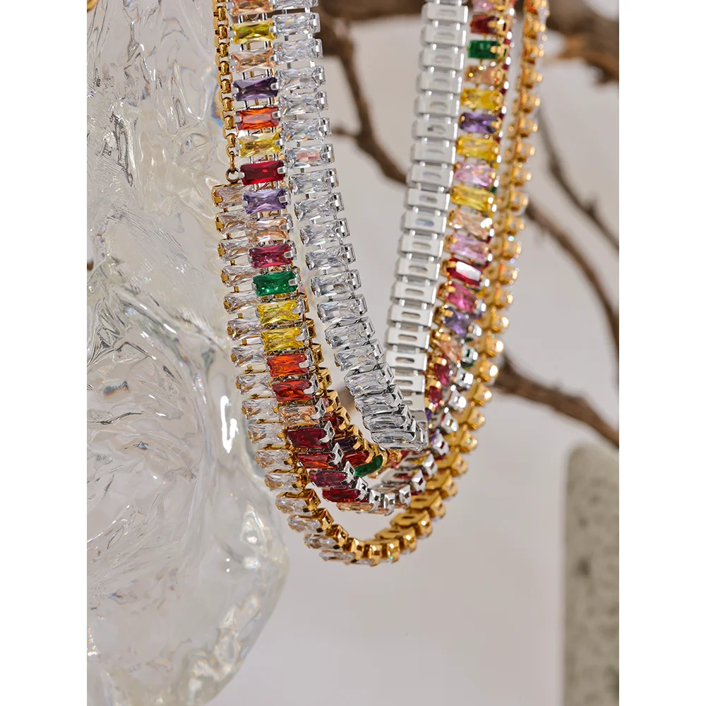 Cubic Zirconia Tennis Necklace