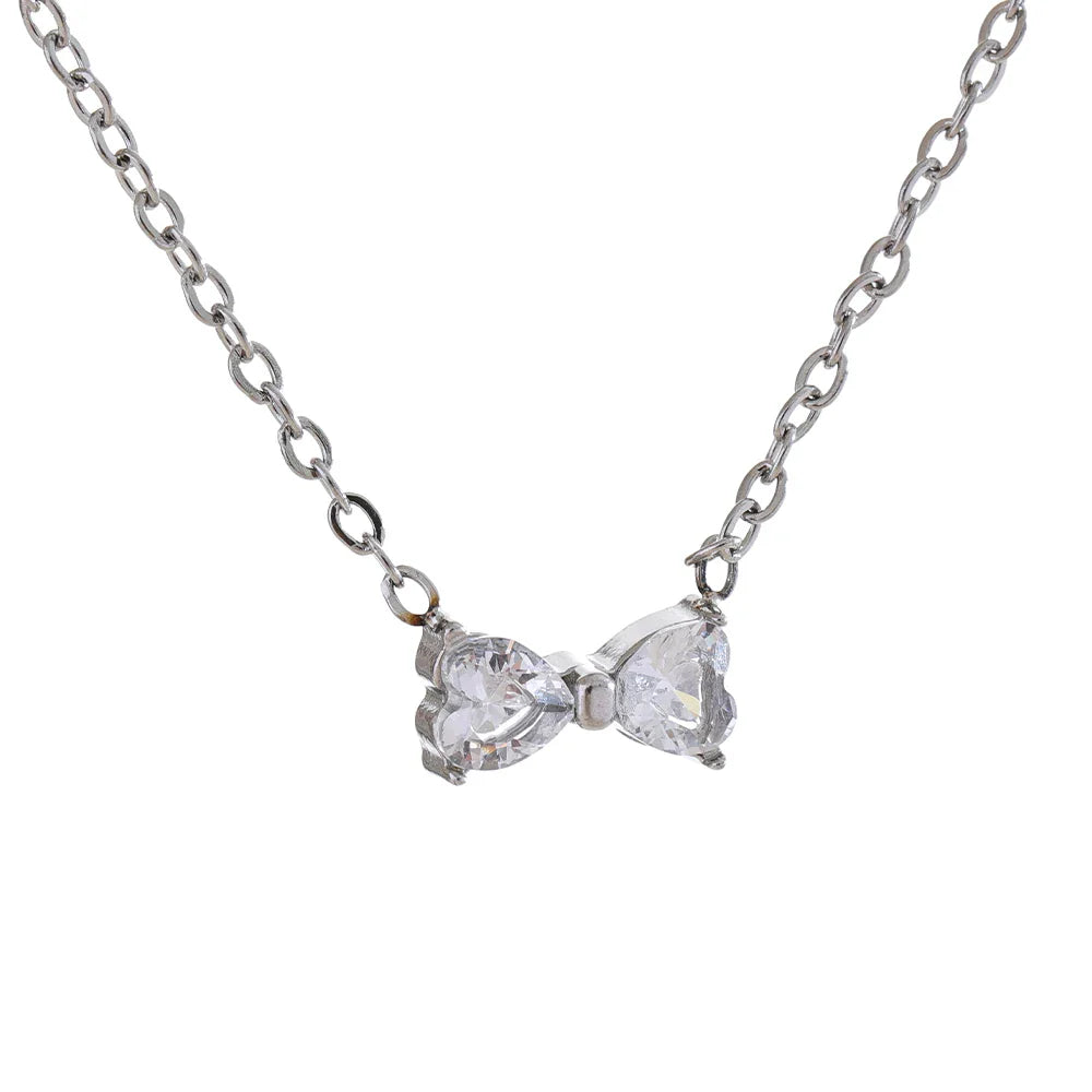 Gold Bow Necklace