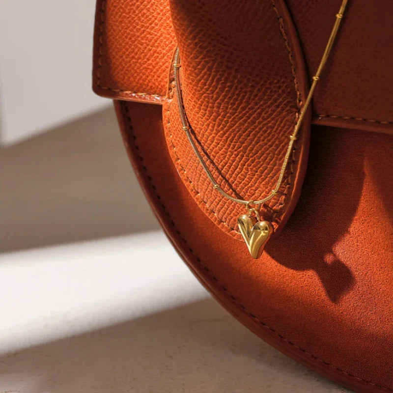 Heart Pendant Choker Necklace