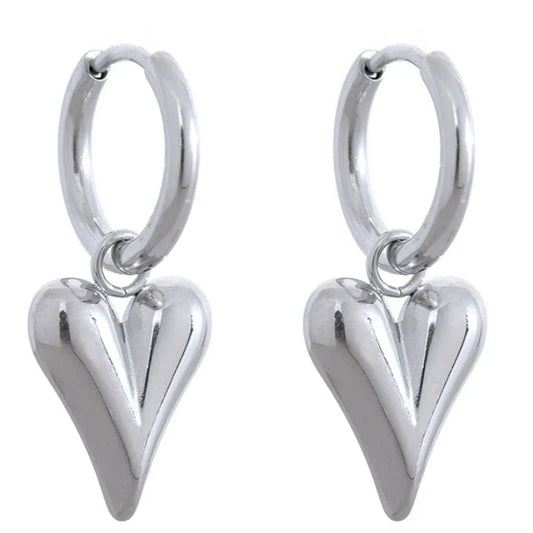 Heart Pendant Choker Necklace