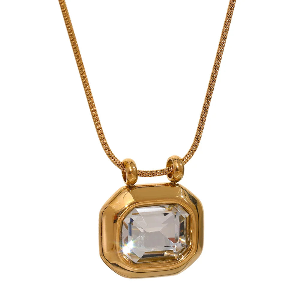 Gold Crystal Necklace