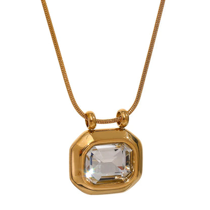 Gold Crystal Necklace