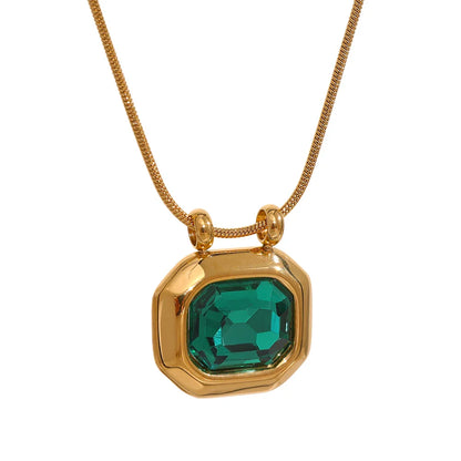 Gold Crystal Necklace