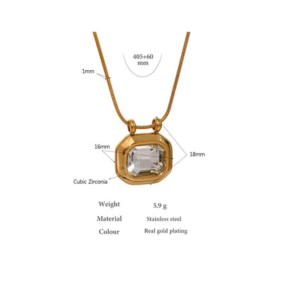 Gold Crystal Necklace
