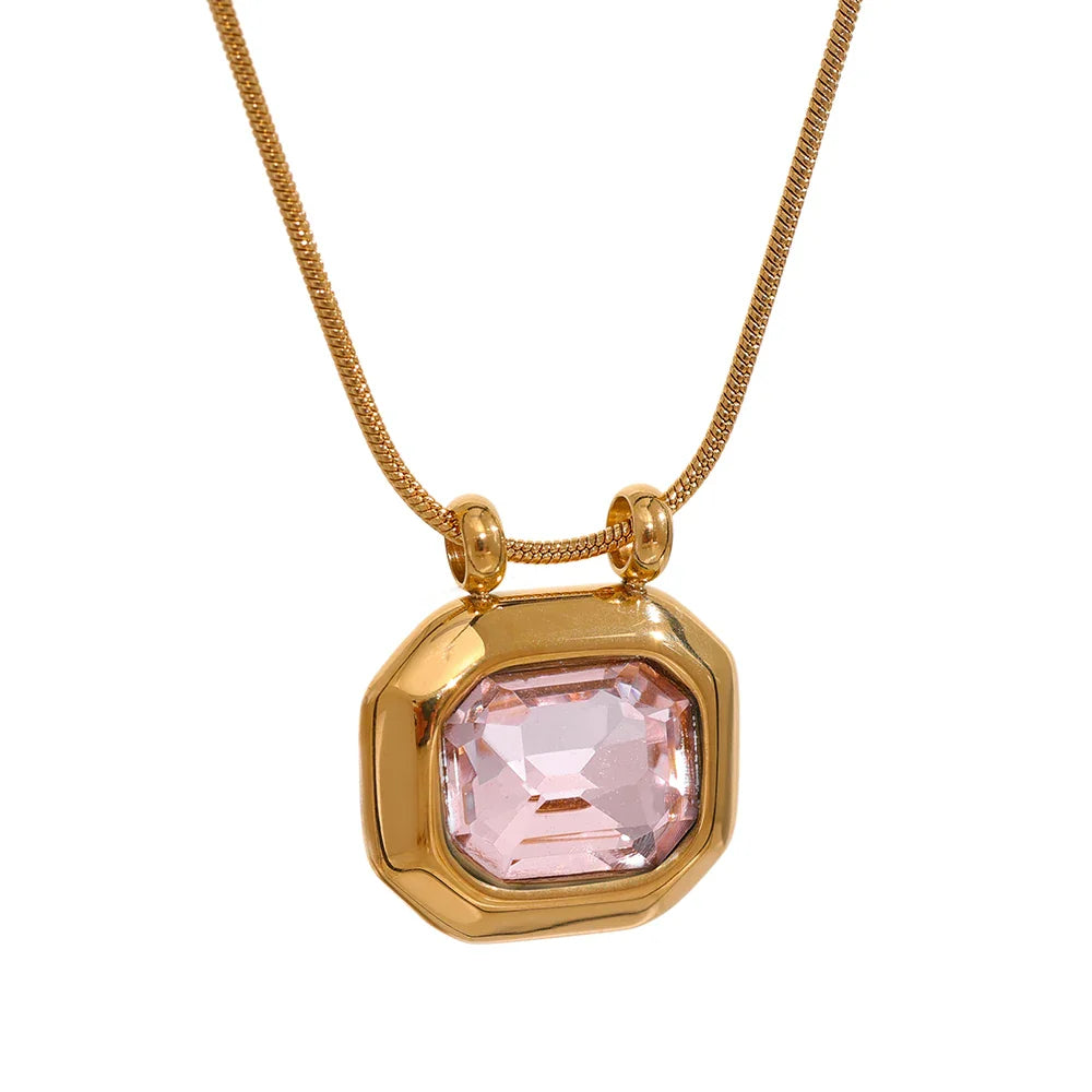 Gold Crystal Necklace