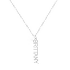 Custom/Personalized Mini Vertical Charm Nameplate Necklace